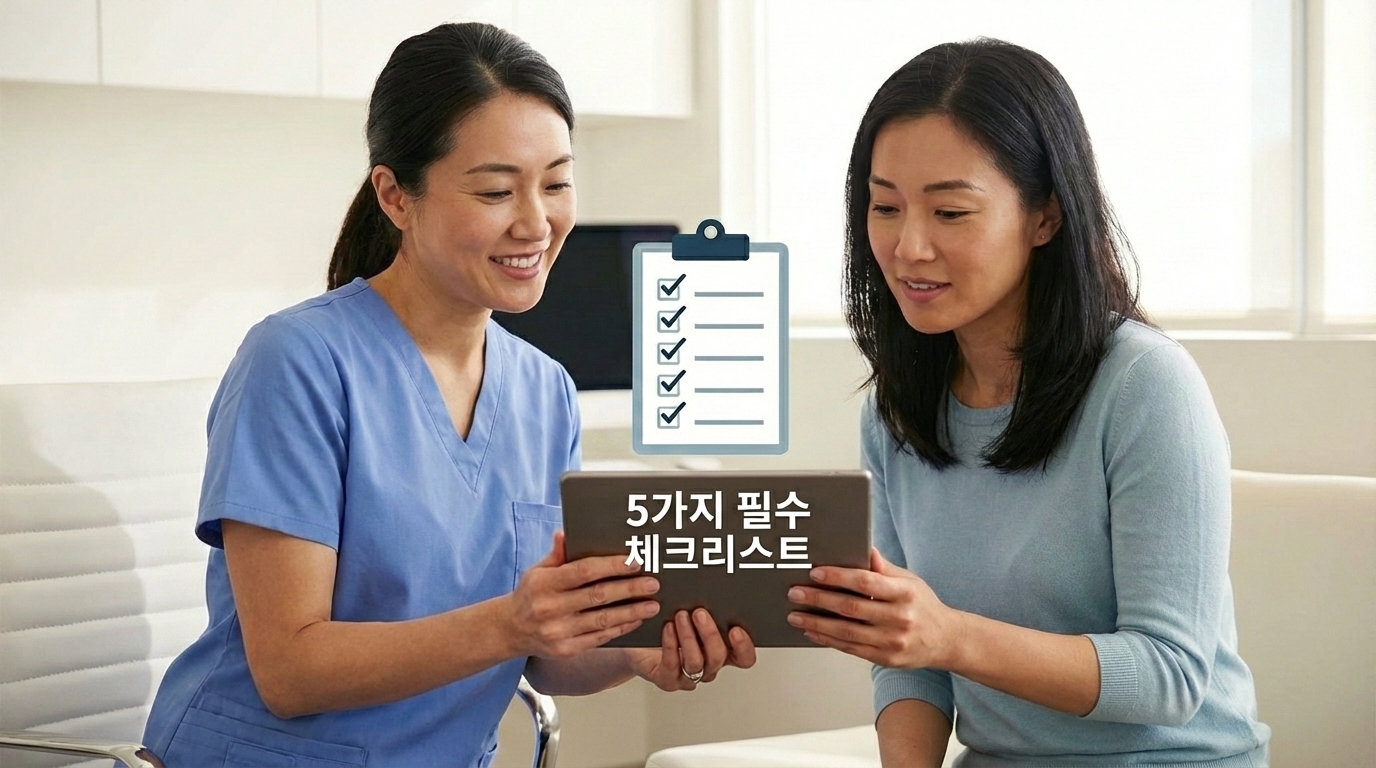 병원 선택 기준: 상담 전 확인할 5가지 체크리스트 참고 이미지