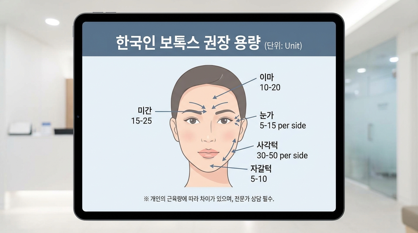 보톡스 부위별 상담 기준: 이마부터 사각턱까지 확인 질문