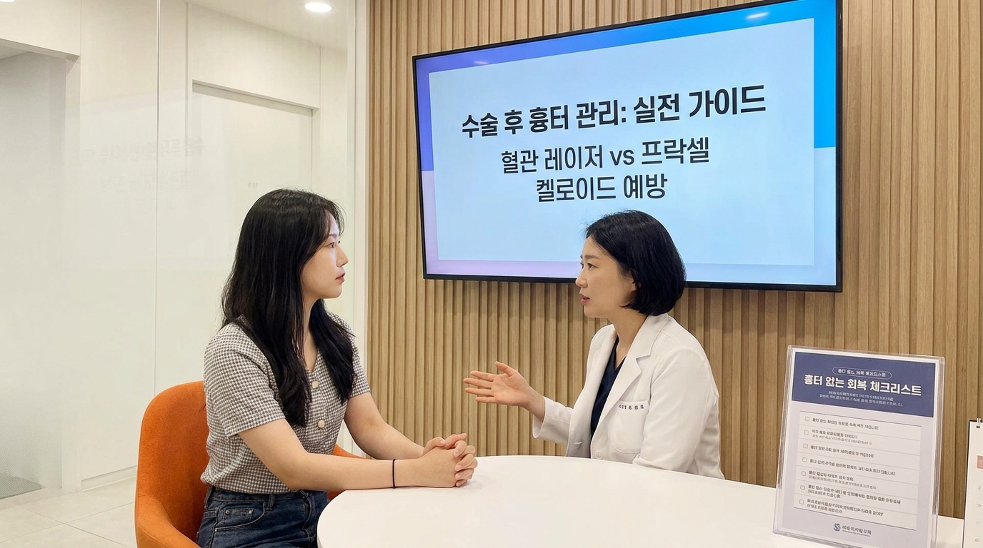 수술 후 흉터 레이저: 붉은 기와 흉살 상담 시기 기준