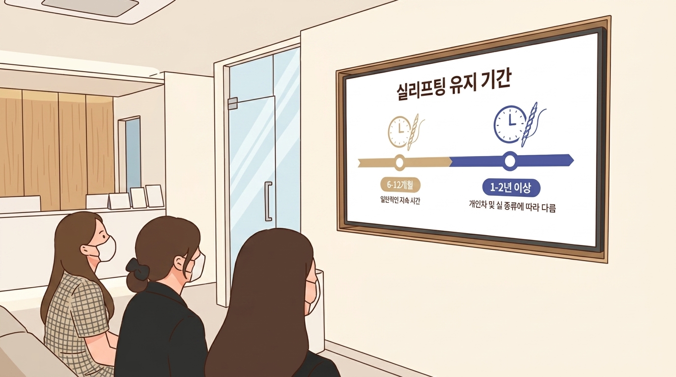 실리프팅 지속 기간: 유지 기간을 이해하는 실 소재별 가이드